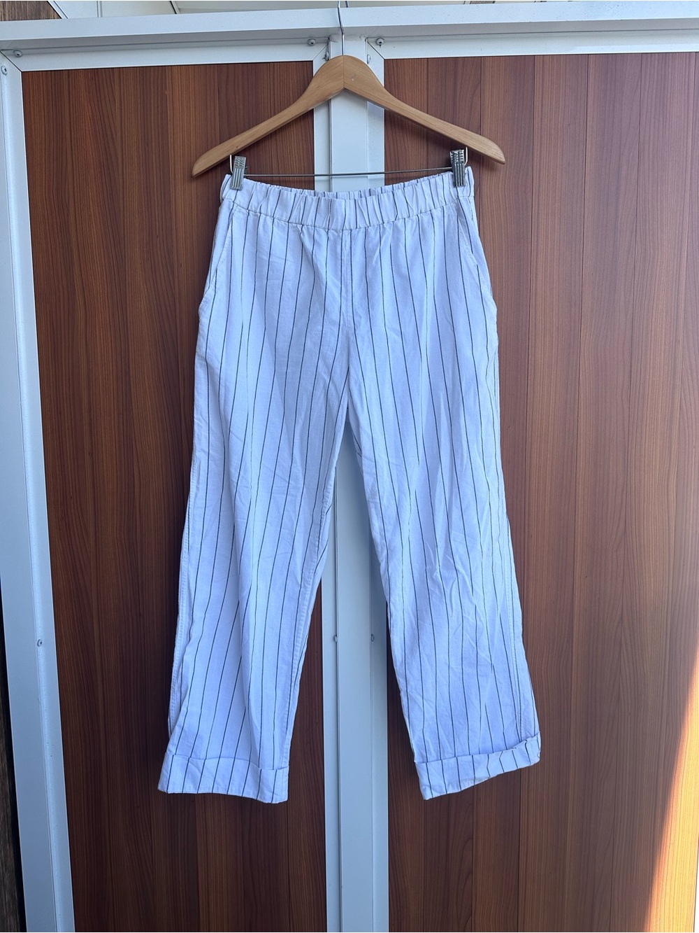 Arket 100% Cotton Striped Pants